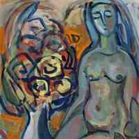 A Naked with Bouquet
